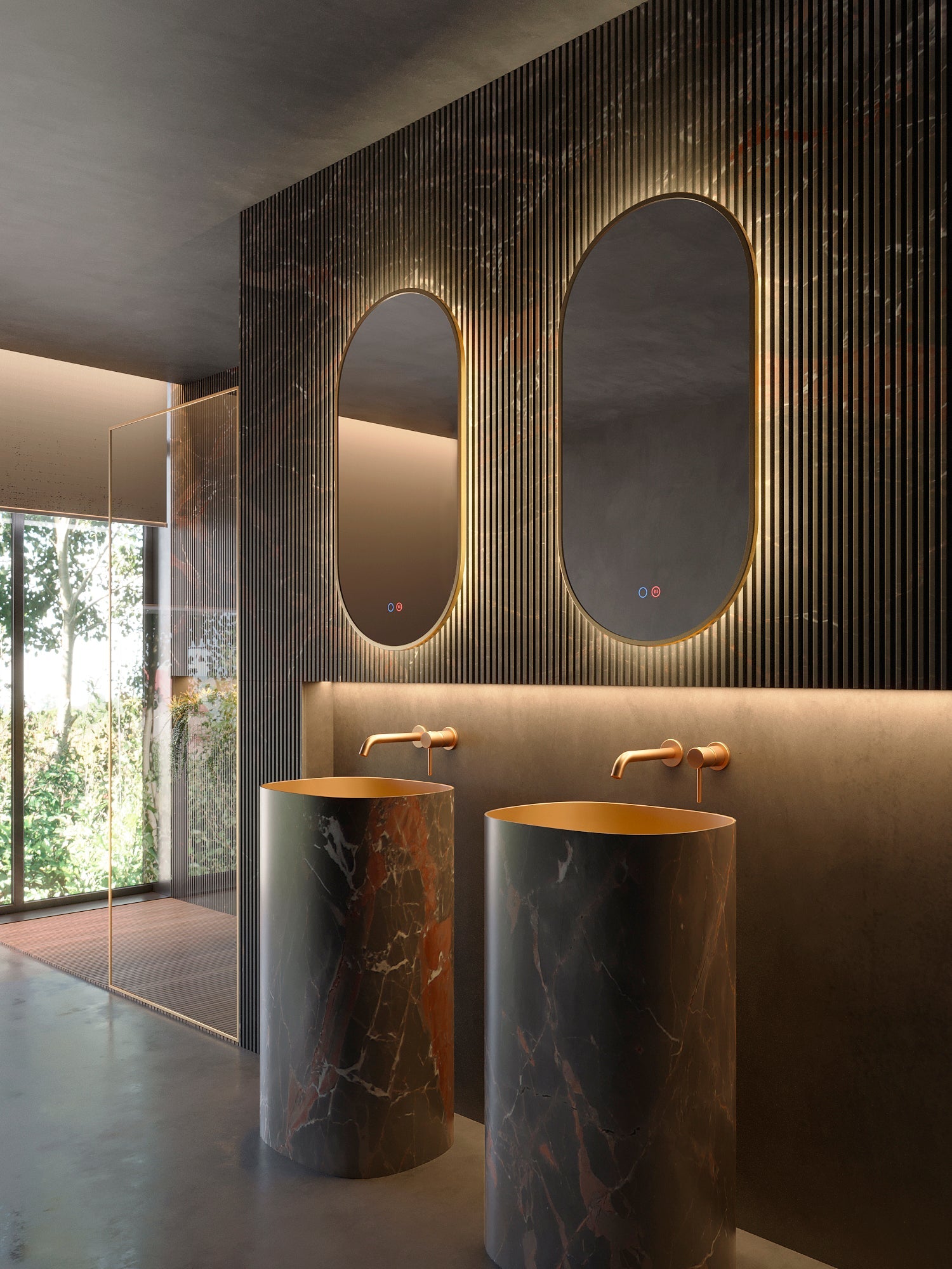 Miroir de salle de bain lumineux