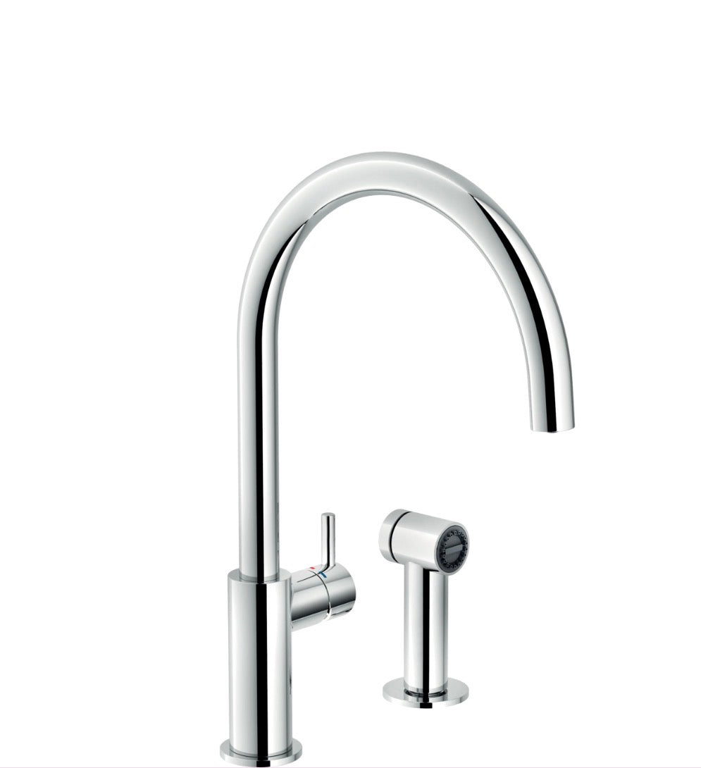 Mitigeur de cuisine Luisina, bec pivotant chromé avec douchette extractible monojet -RC96600DL Luisina