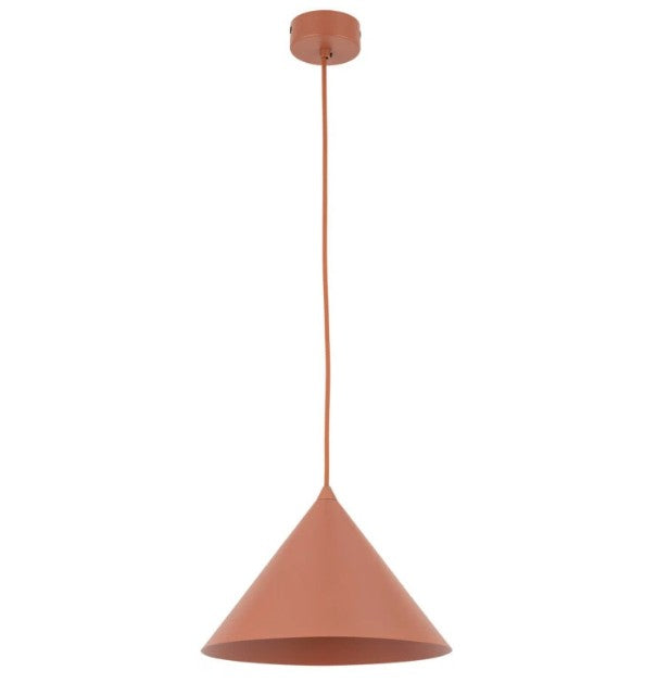 Suspension en métal coloris Terracotta- Luisina
