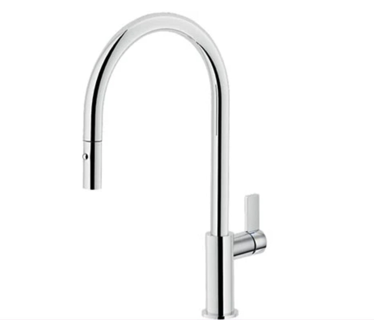 Mitigeur de cuisine - bec pivotant chromé avec douchette extractible double jet- Luisina- RC96137DO015