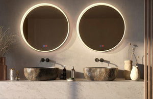 Miroir Salle de Bain LED –  Commandes Tactiles & Anti-Buée – BOLONIA LEDIMEX