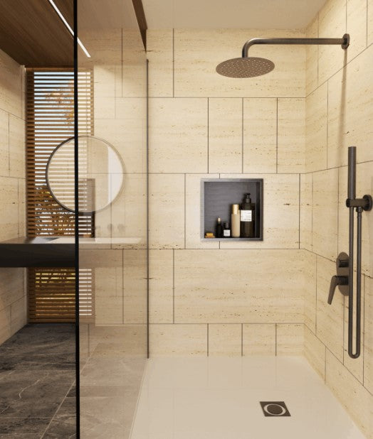 Niche de Douche Mural 33 x 33 cm - Rangement Salle de Bain  - ATLANTIC