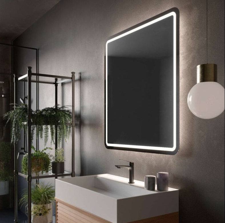 Miroir Salle de Bains Lumineux avec Éclairage Frontal et Rétro-Éclairé LEDIMEX AUSTRIA
