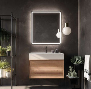 Miroir Salle de Bains Lumineux avec Éclairage Frontal et Rétro-Éclairé LEDIMEX AUSTRIA