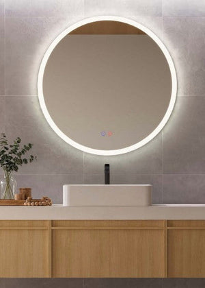 Miroir Salle de Bains lumineux LED - Anti-Buée et Éclairage Frontal et Rétro-Éclairé Tactile  LONDRES LEDIMEX