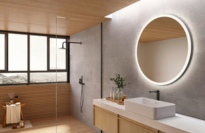 Miroir Salle de Bains lumineux LED - Anti-Buée et Éclairage Frontal et Rétro-Éclairé Tactile  LONDRES LEDIMEX