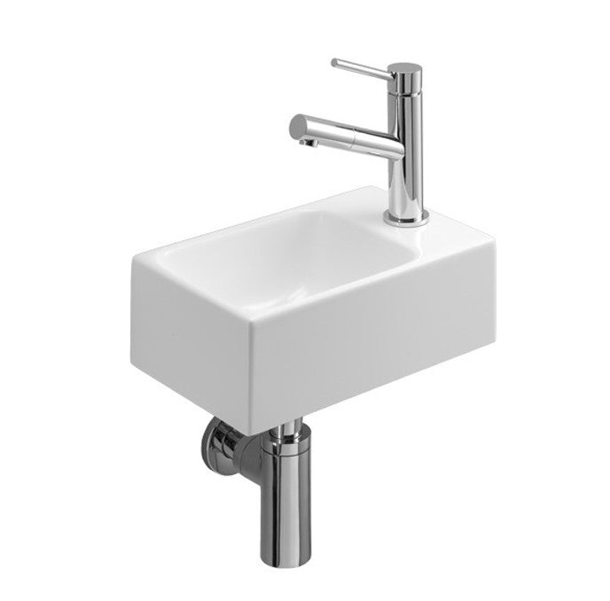 Lave-mains 30x18 cm en céramique blanc- RECTO 30