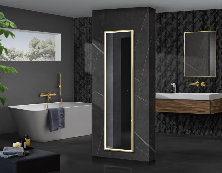 Miroir de salle de bain lumineux - anti-buée à LED-LEDIMEX NEW YORK