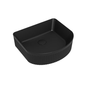 Vasque arche à poser Héraclès Ø40cm céramique blanc mat - O'DESIGN