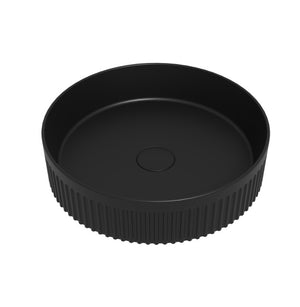 Vasque ronde à poser Héraclès Ø40cm céramique noir mat - O'DESIGN