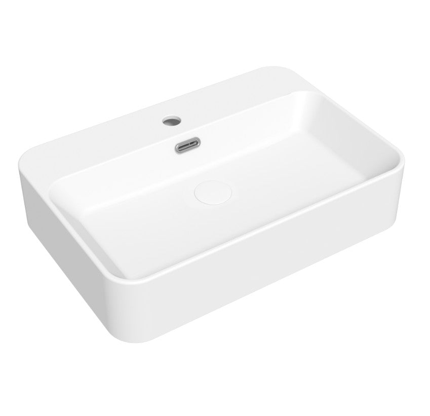 Vasque à poser Hakka 55x38cm Blanc brillant - O'DESIGN