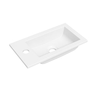 Lave-mains 40x22cm résine Blanc - O'DESIGN Réf. VAS-400RES