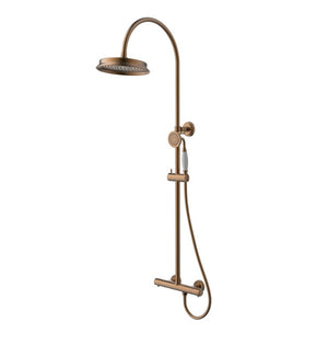 Colonne de douche thermostatique ICARE Or brossé PVD - O'DESIGN