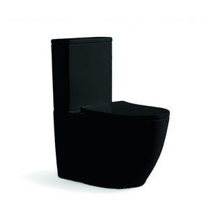 Toilette WC à Poser Sans Bride avec Abattant à Frein de Chute- Pack O'Design